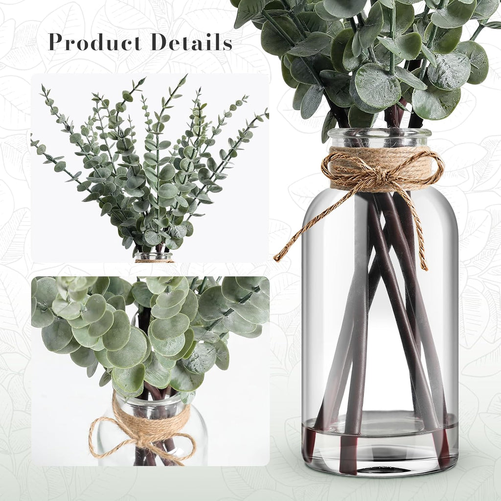 Farmhouse Glass Artificial Plant — 5" - View 3