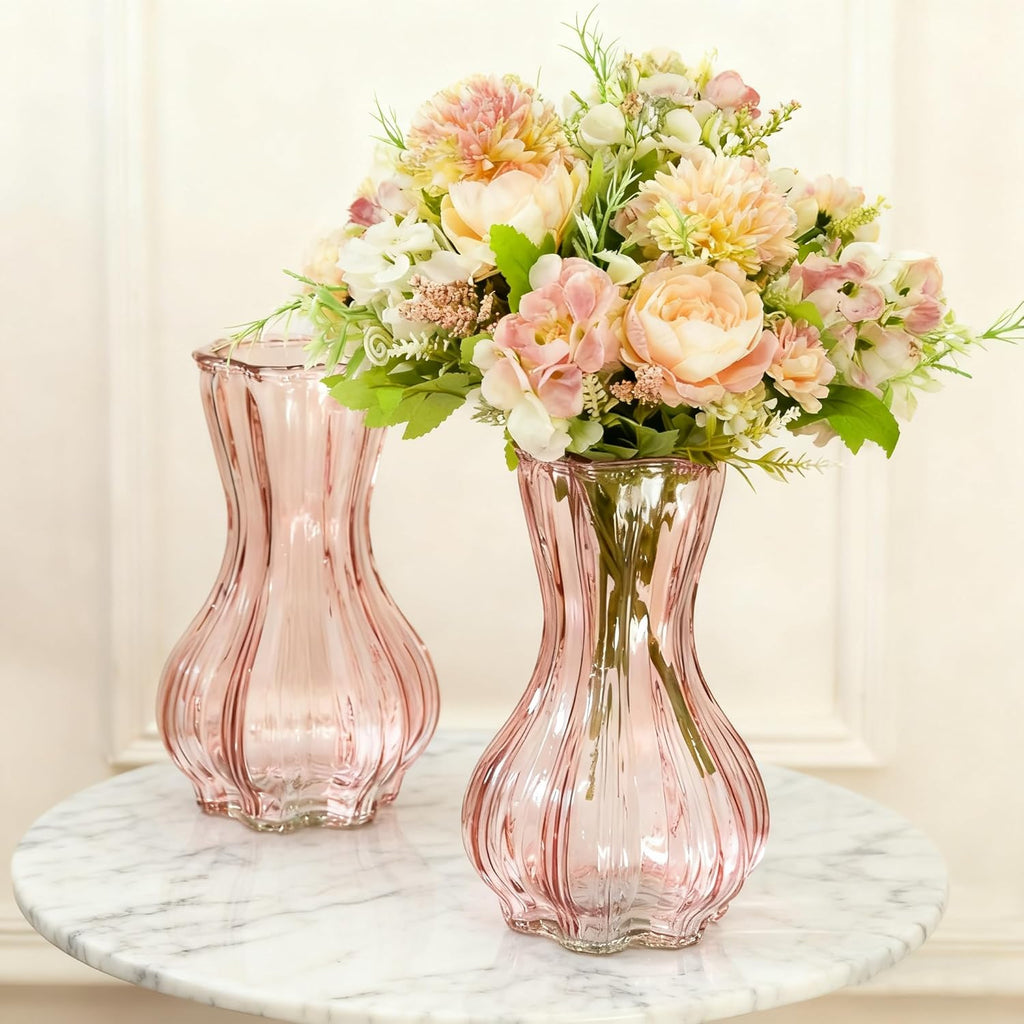 Pink Flower Vase — 8" - View 7