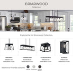 Farmhouse Black Chandelier — 5-Light - View 11
