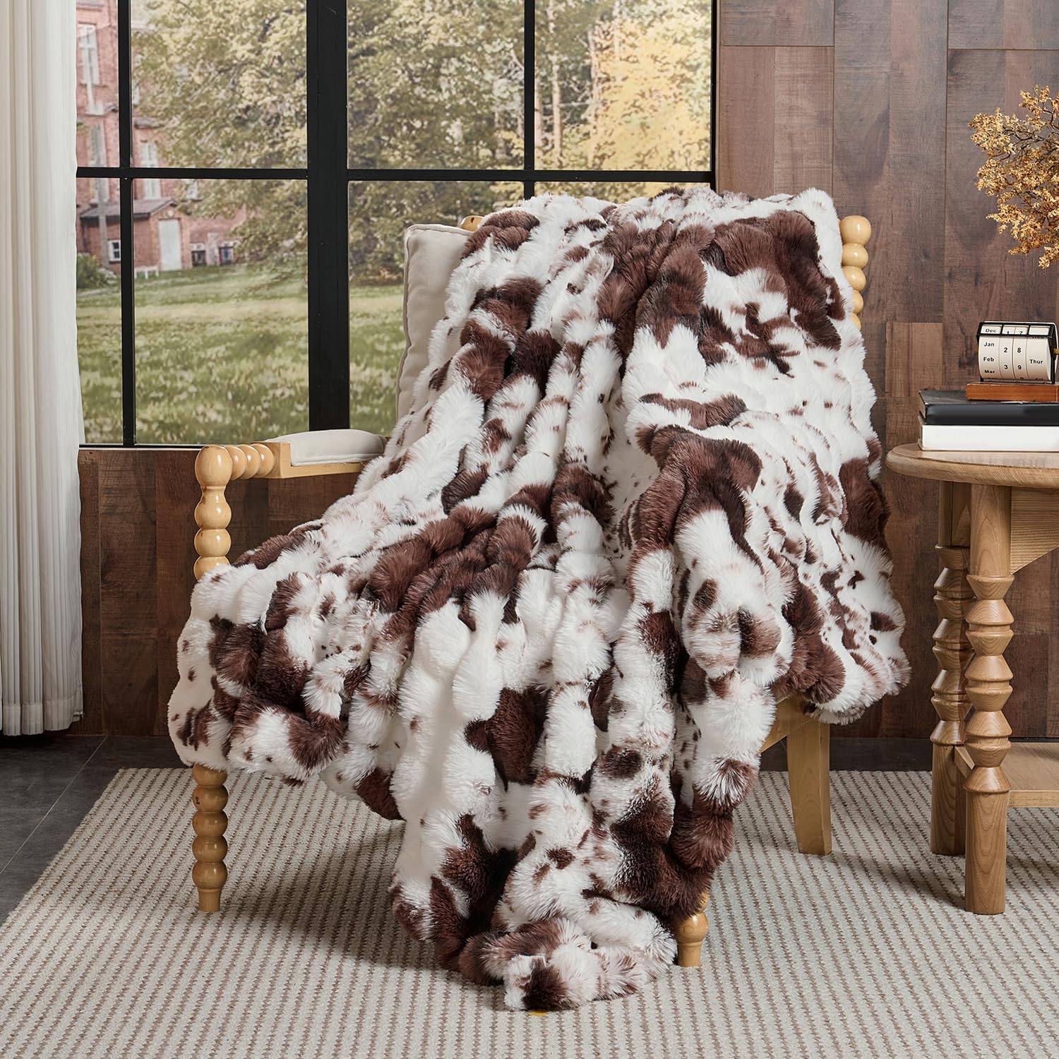 Luxe Beige Throw Pillow — 90" - View 4