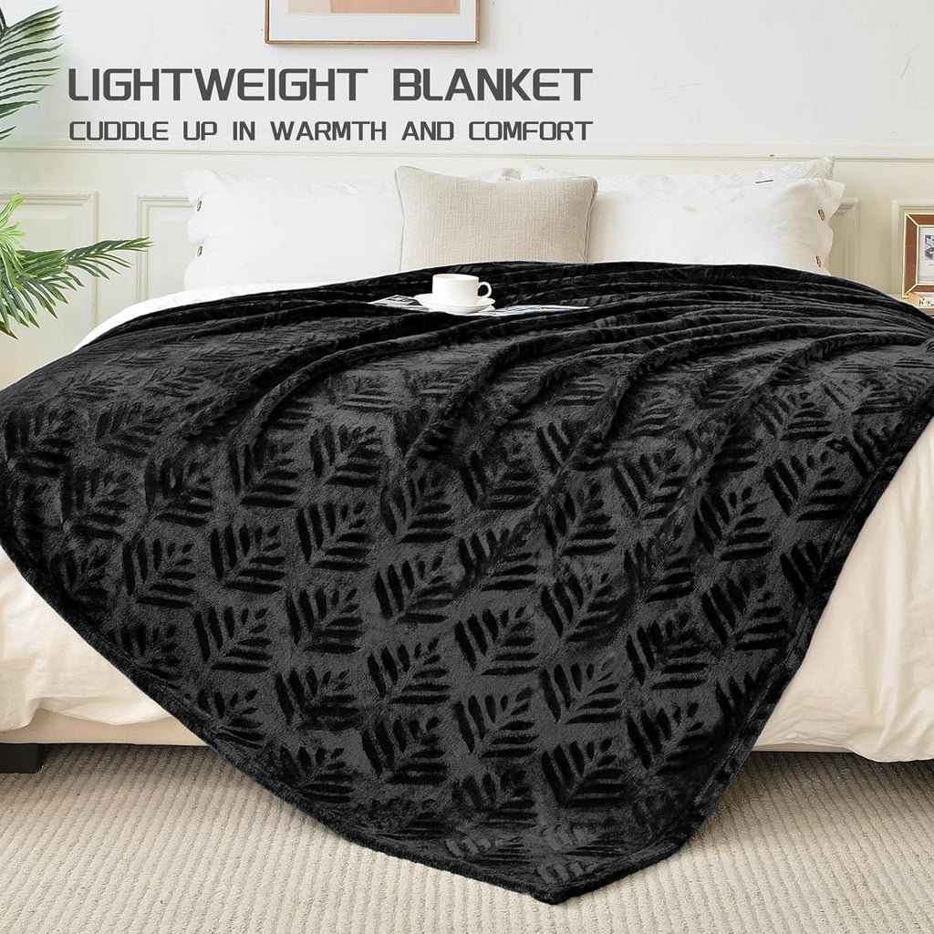 Black Throw Pillow — 50" - View 5