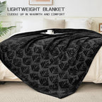 Black Throw Pillow — 50" - View 5
