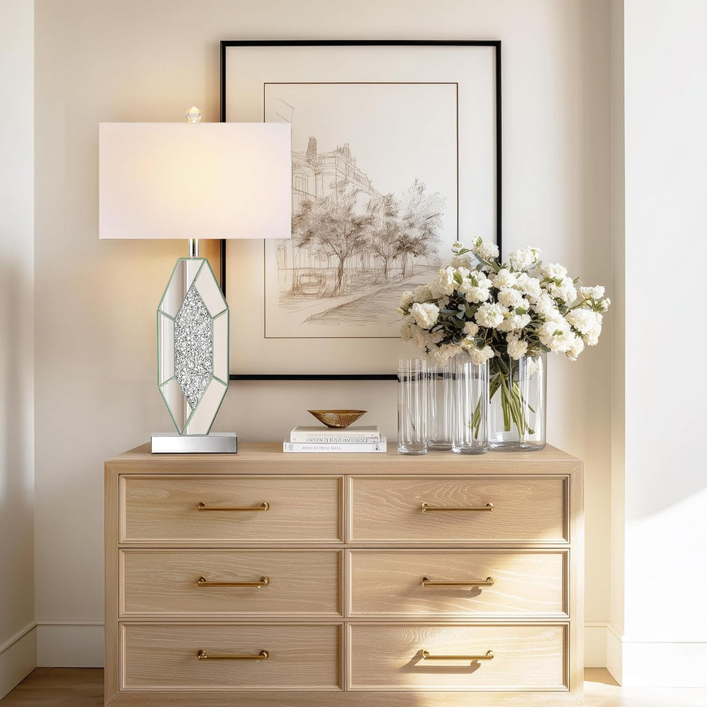 Dimmable Modern Silver Table Lamp — Set of 2 - View 7