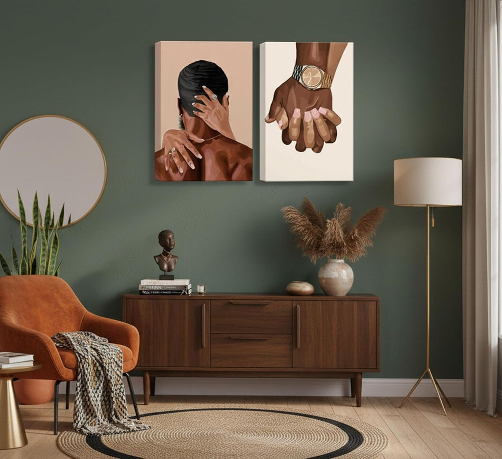 Black Canvas Wall Art — 12x16 - View 2