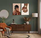 Black Canvas Wall Art — 12x16 - View 2