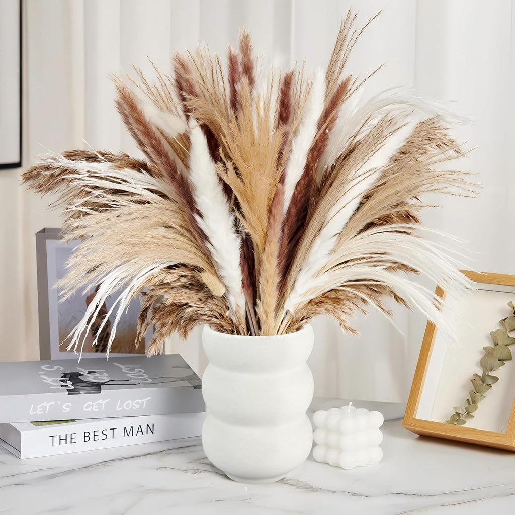 Boho White Flower Vase — Set of 10 - View 4