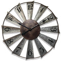 Farmhouse Metal Wall Clock — 24"