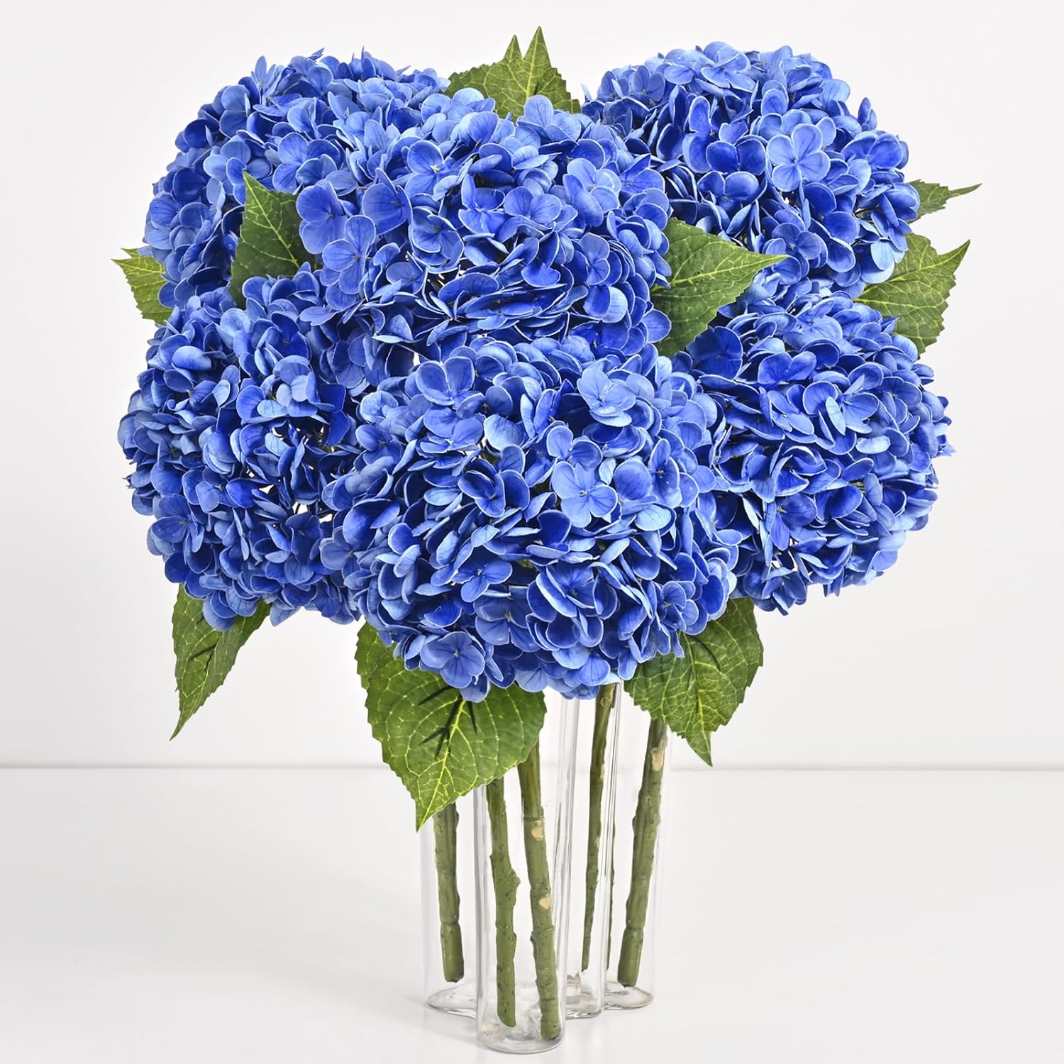 Blue Artificial Flowers — 21" — Dark Blue