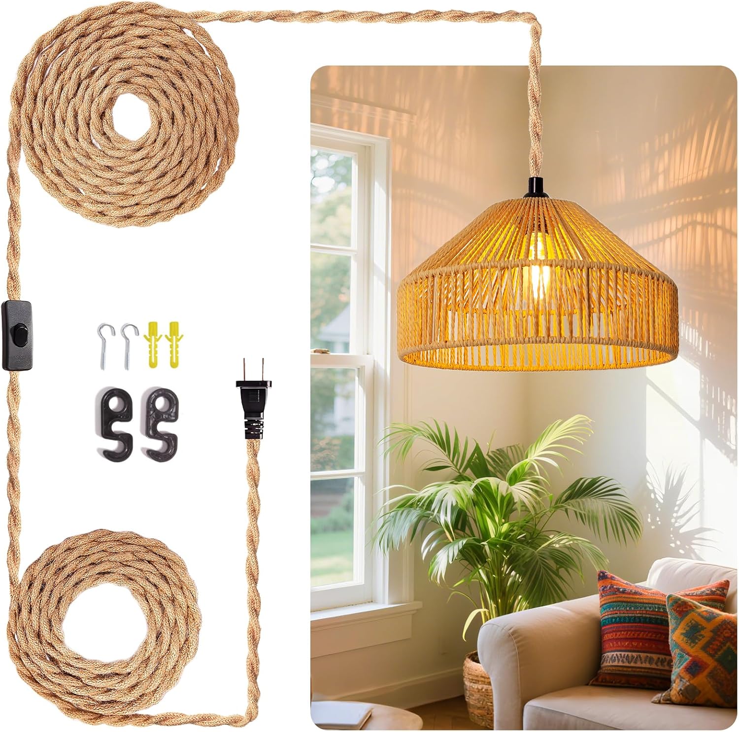 Adjustable Farmhouse Metal Pendant Light — 18" — 12.8 Inch - Mongolian Yurt