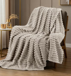 Linen Beige Throw Pillow — 60"