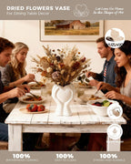 Modern Beige Flower Vase - View 3