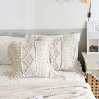 Boho Rattan Throw Pillow Cover — 17" - View 4