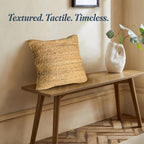 Boho Beige Pillow Cover — 18x18 - View 7