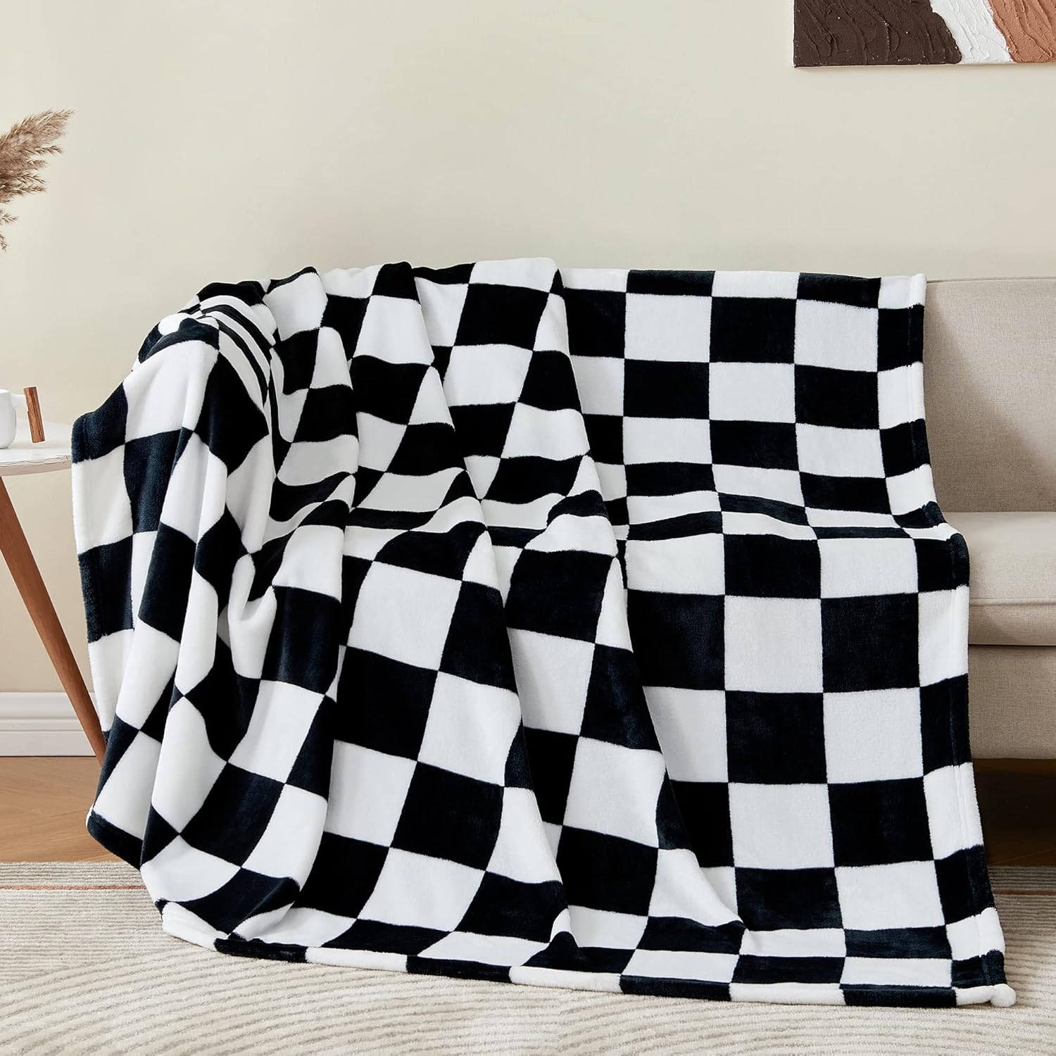 Black Throw Pillow — 50" — Black
