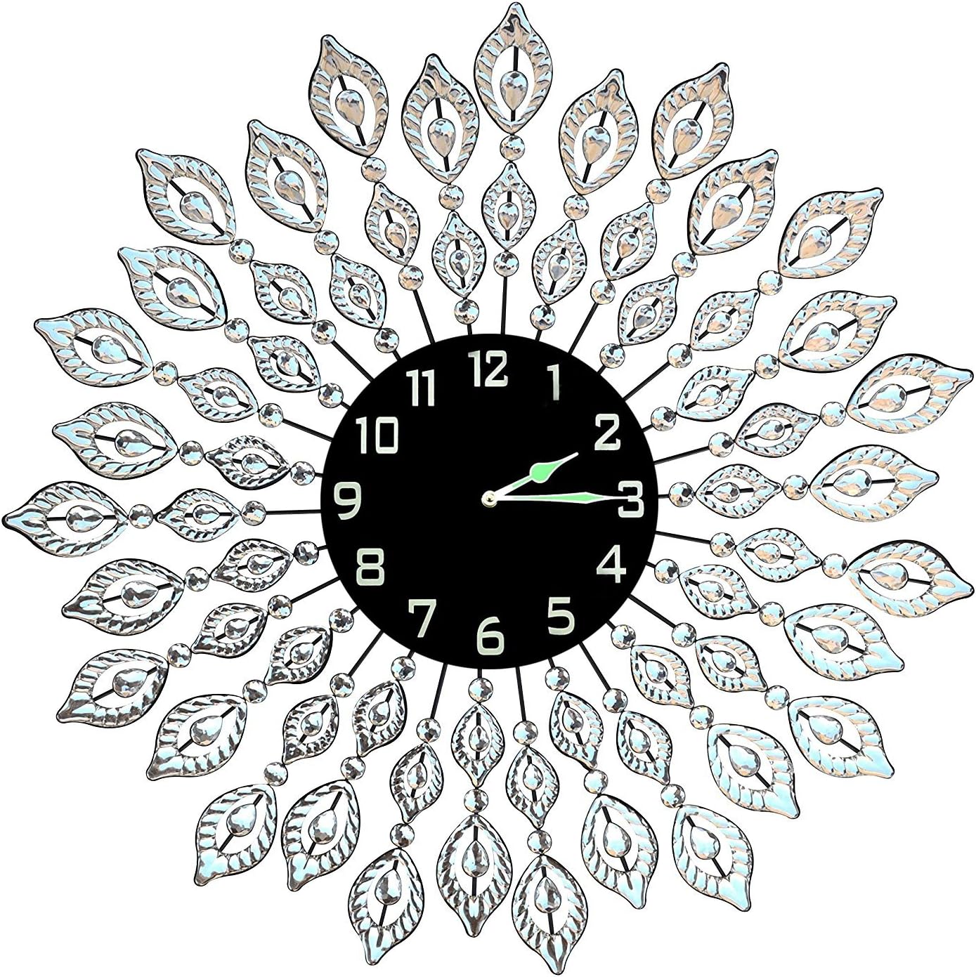 Black Wall Art — Crystal Clock/Night Dial