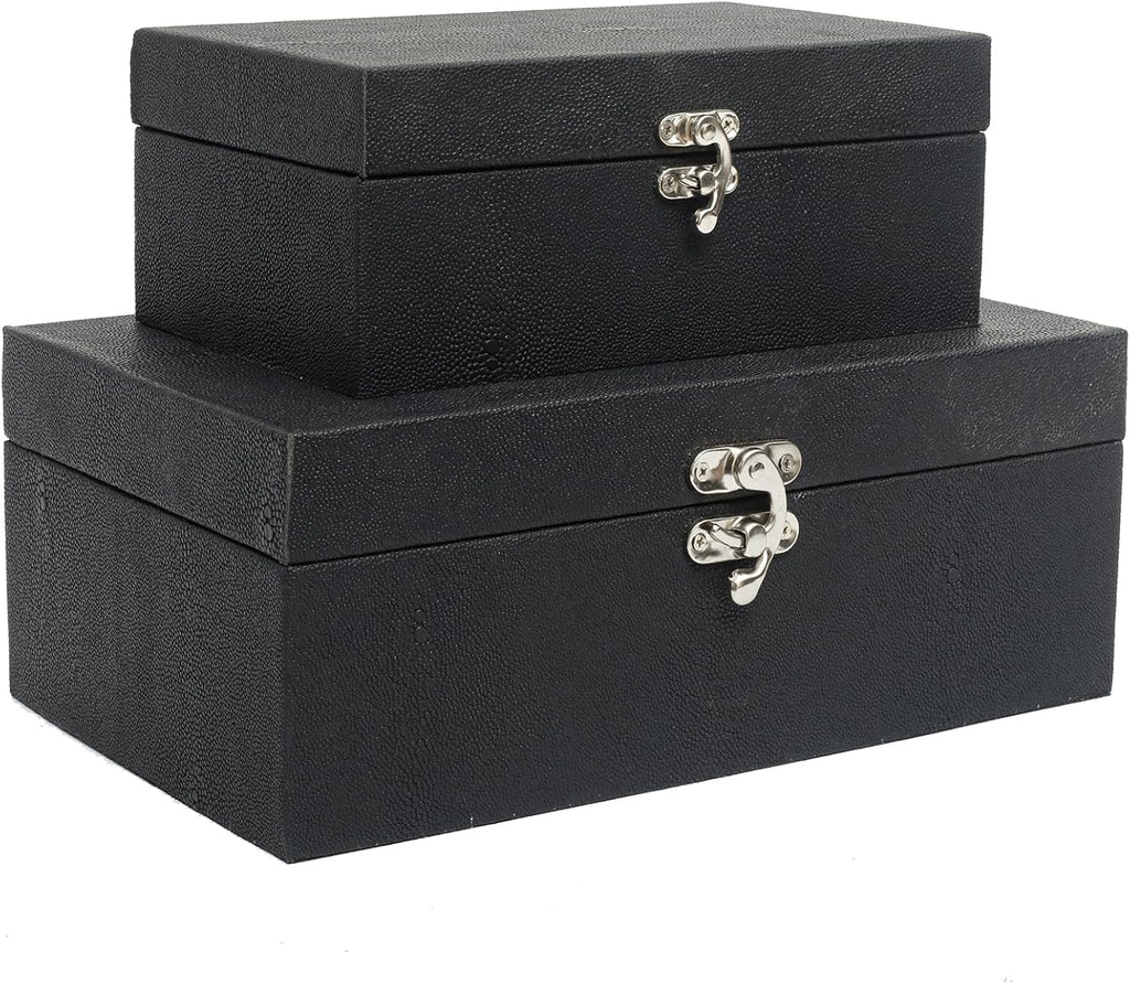 Black Storage Basket — Set of 2 — Black