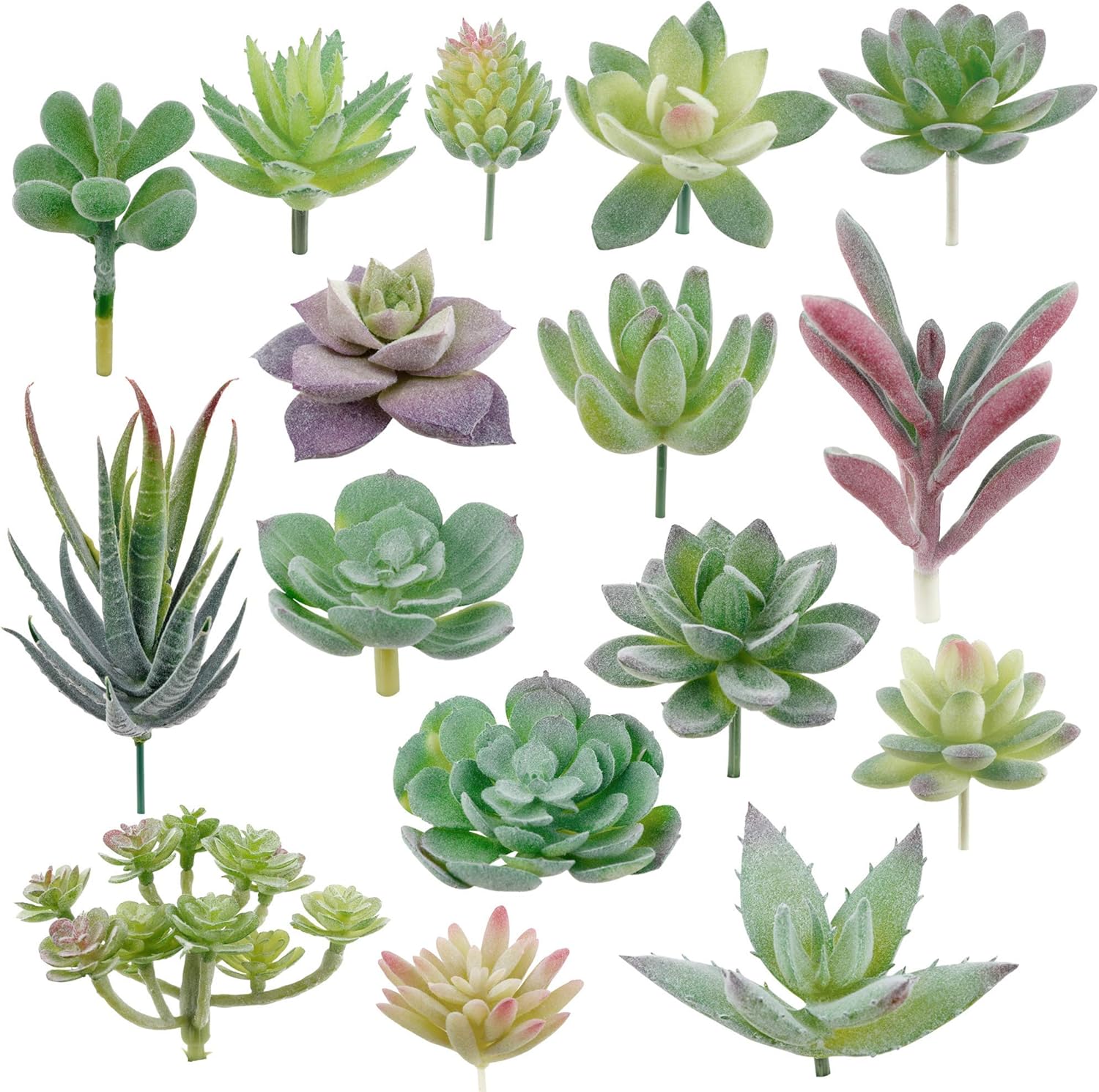 Green Faux Succulent — 5" — Green
