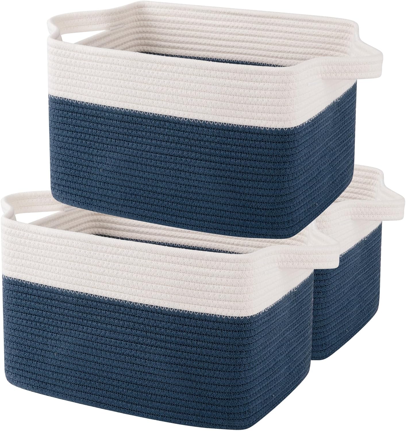 Boho Black Vase — Set of 3 — Blue & White