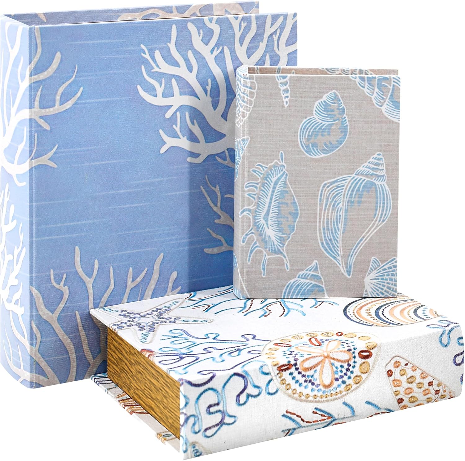 Vintage Farmhouse Blue Storage Basket — Blue