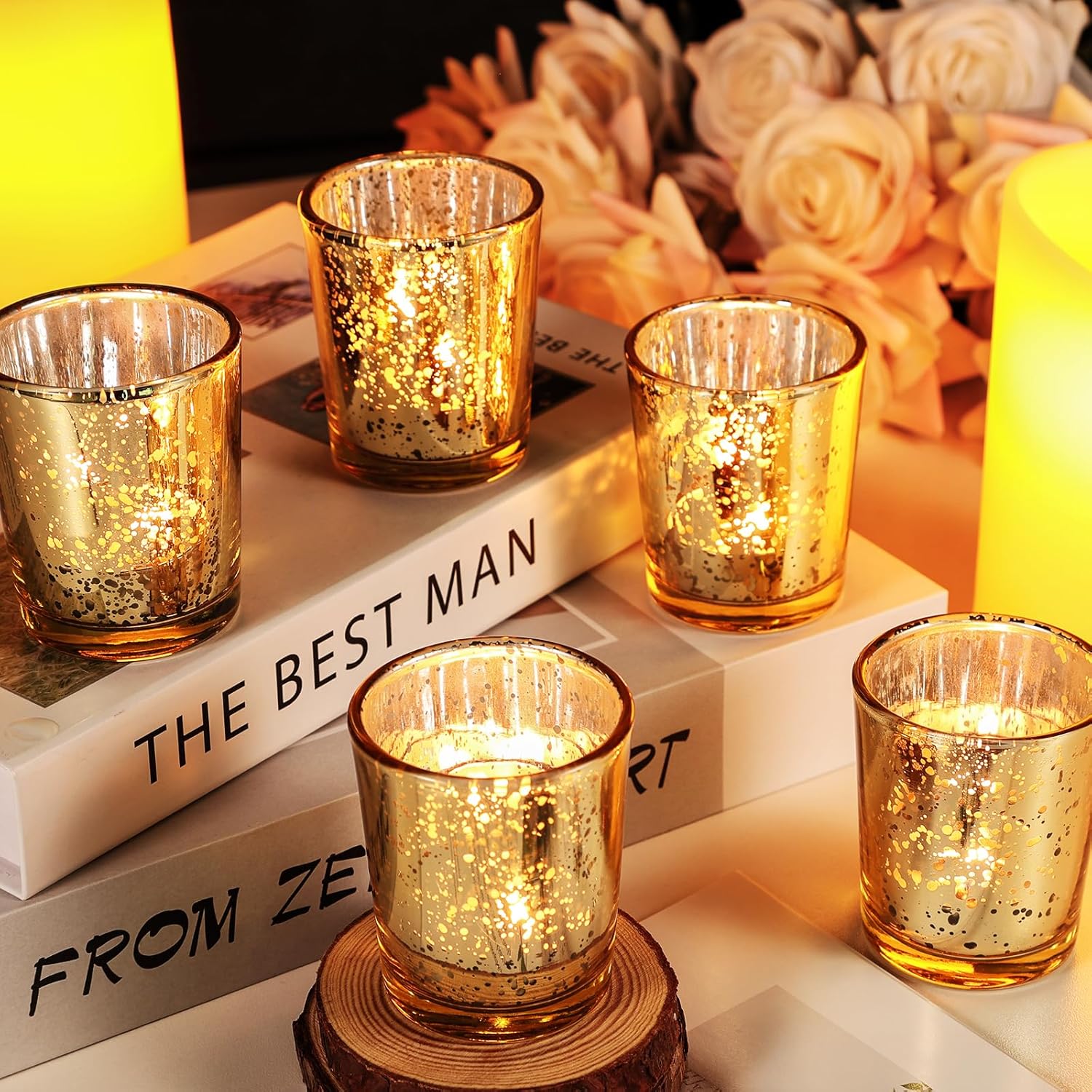 Luxe Black Candle — Set of 24 - View 7