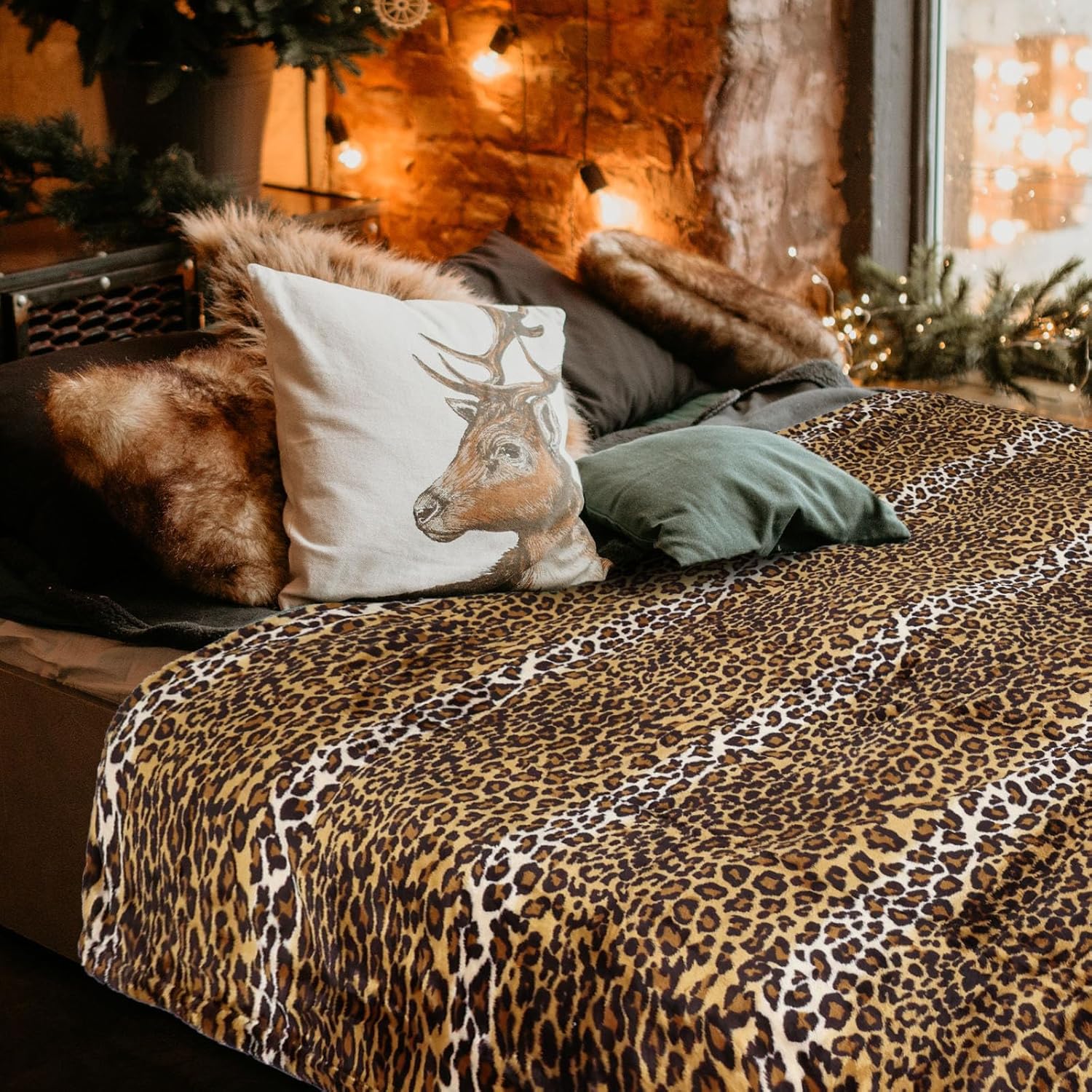 Black Throw Pillow — 60" - View 6