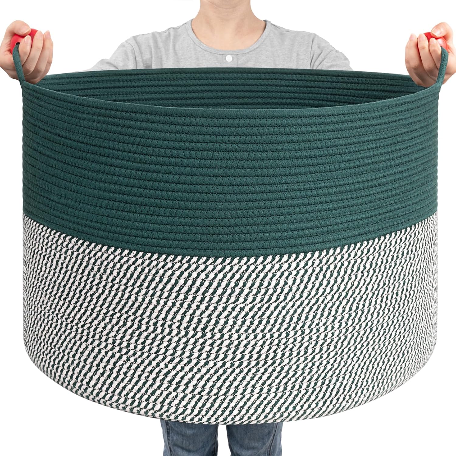 Round Boho Black Throw Pillow — 8" — Green