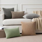 Boho Beige Throw Pillow Cover — 18" - View 7