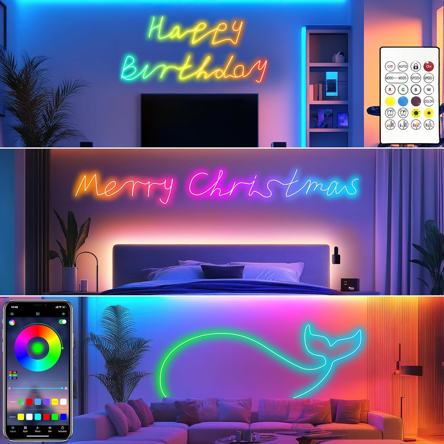 RGB Rattan LED Strip Light - View 8