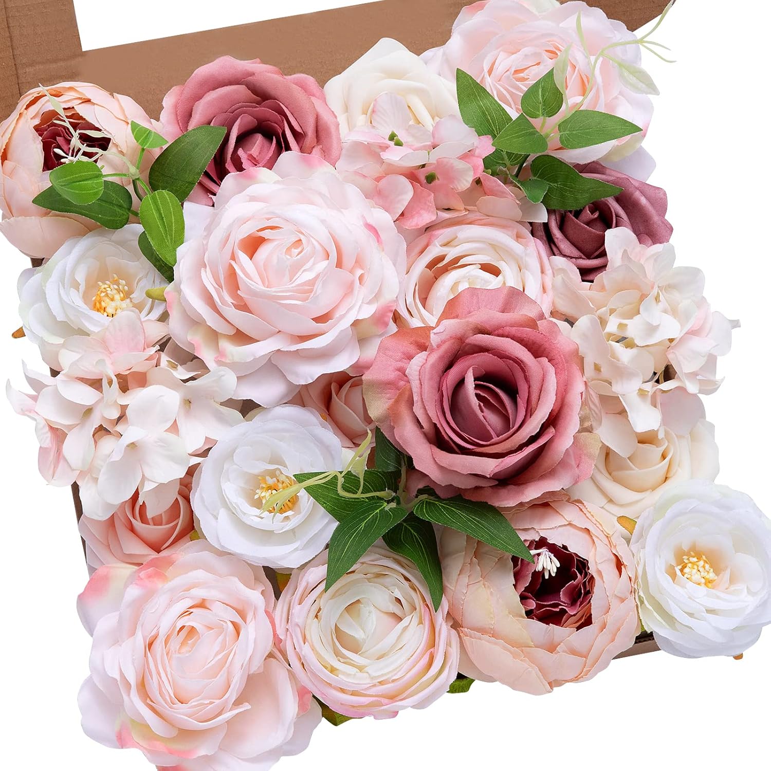 Black Artificial Flowers — A Blush Pink Peony