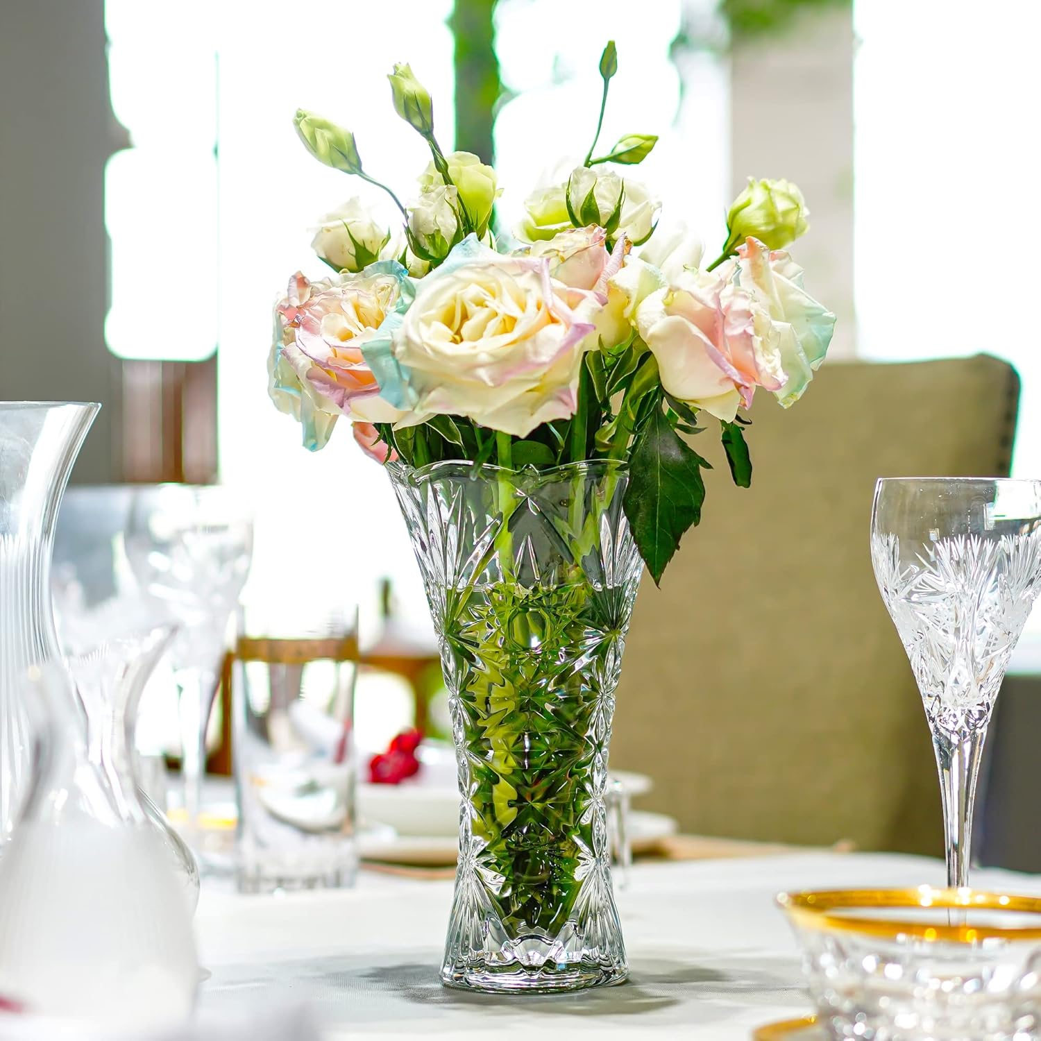 Luxe Glass Flower Vase — 9.2" - View 5