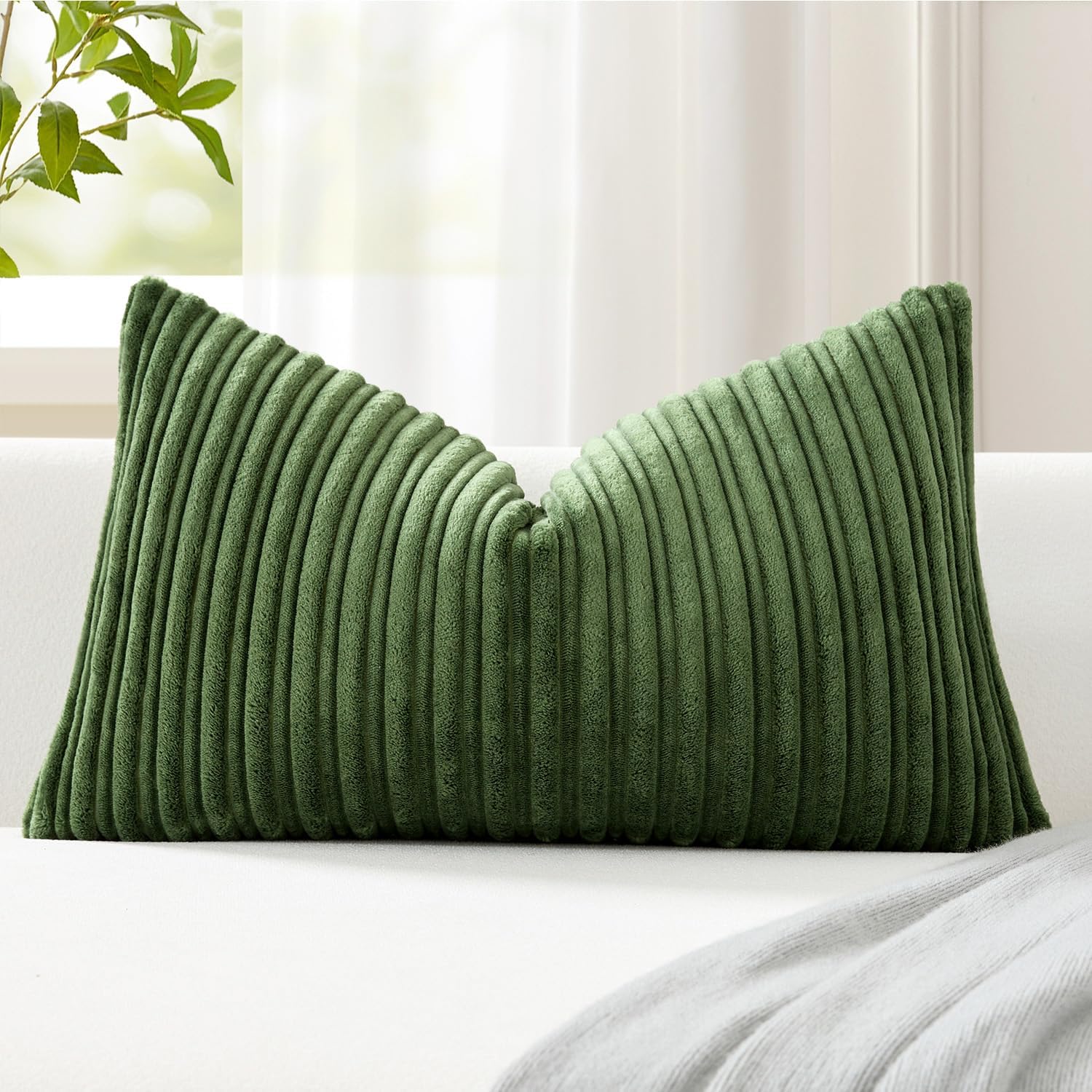 Lumbar Boho Beige Pillow Cover — 20" — 20" x 12" (Pack of 1)