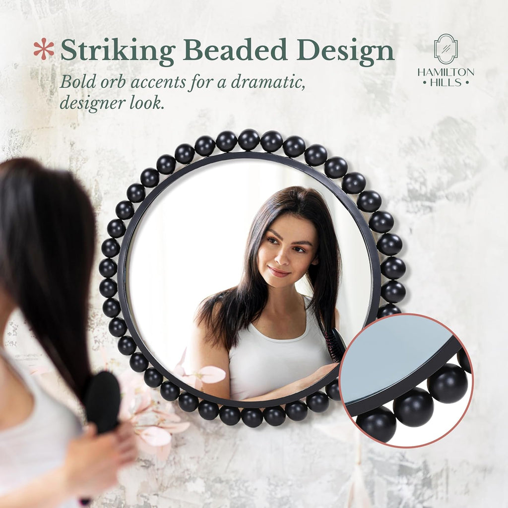 Luxe Glass Round Mirror — 33" - View 6