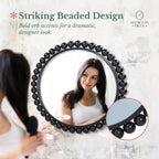 Luxe Glass Round Mirror — 33" - View 6