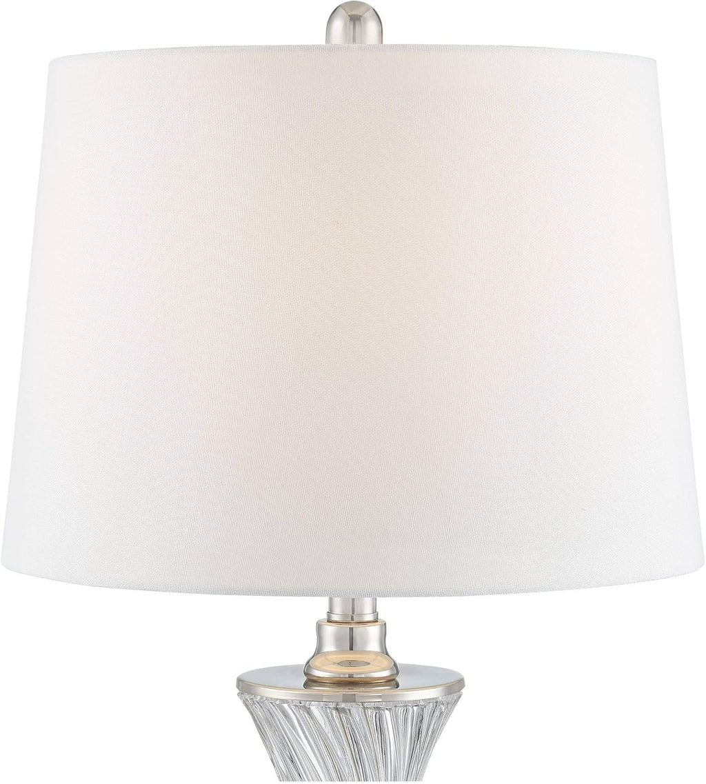 USB Charging Modern Black Table Lamp — 25.5" - View 3