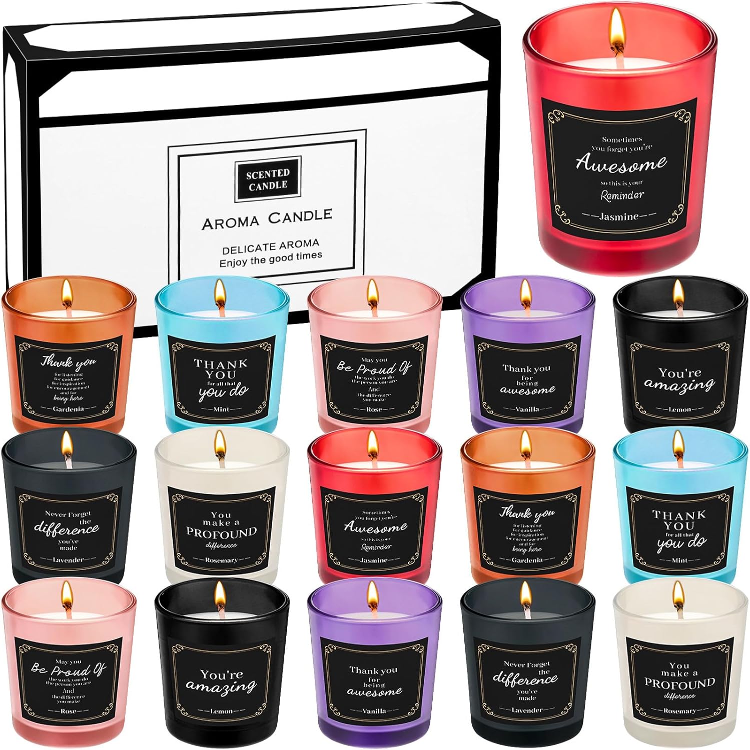 Soy Wax Metal Scented Candle — Motivational