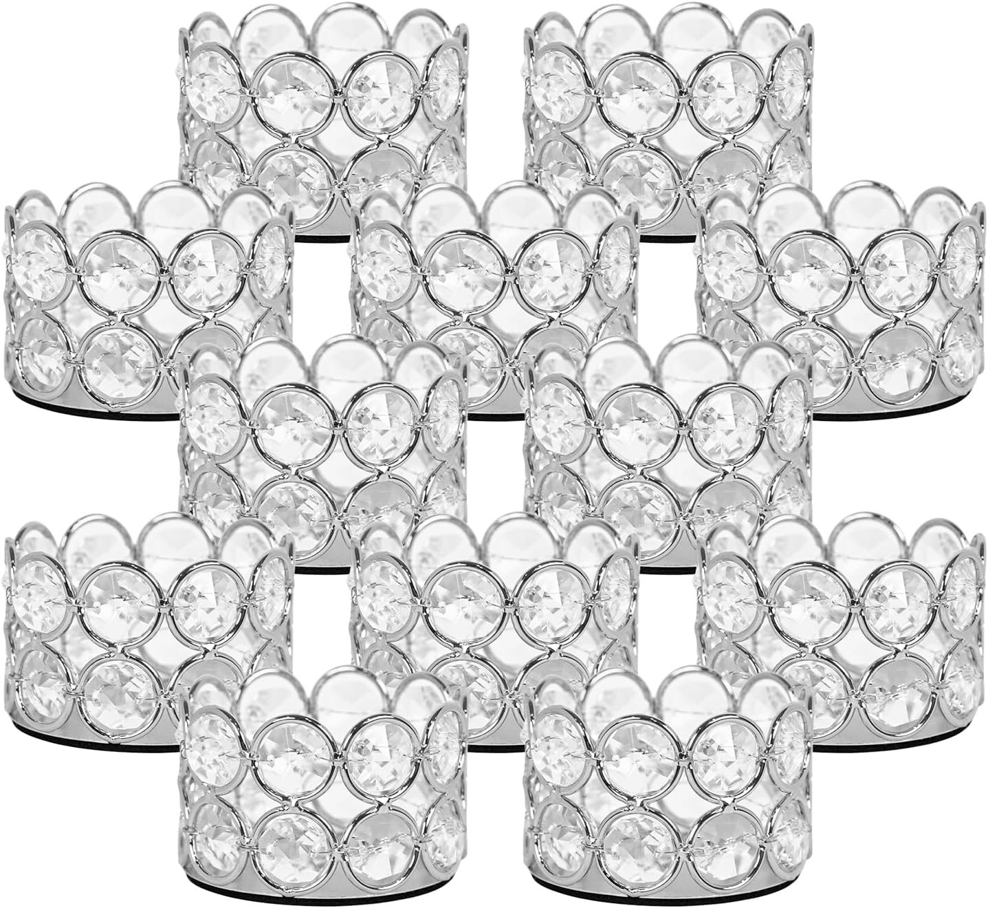 Luxe Gold Candle — Set of 12 — Silver