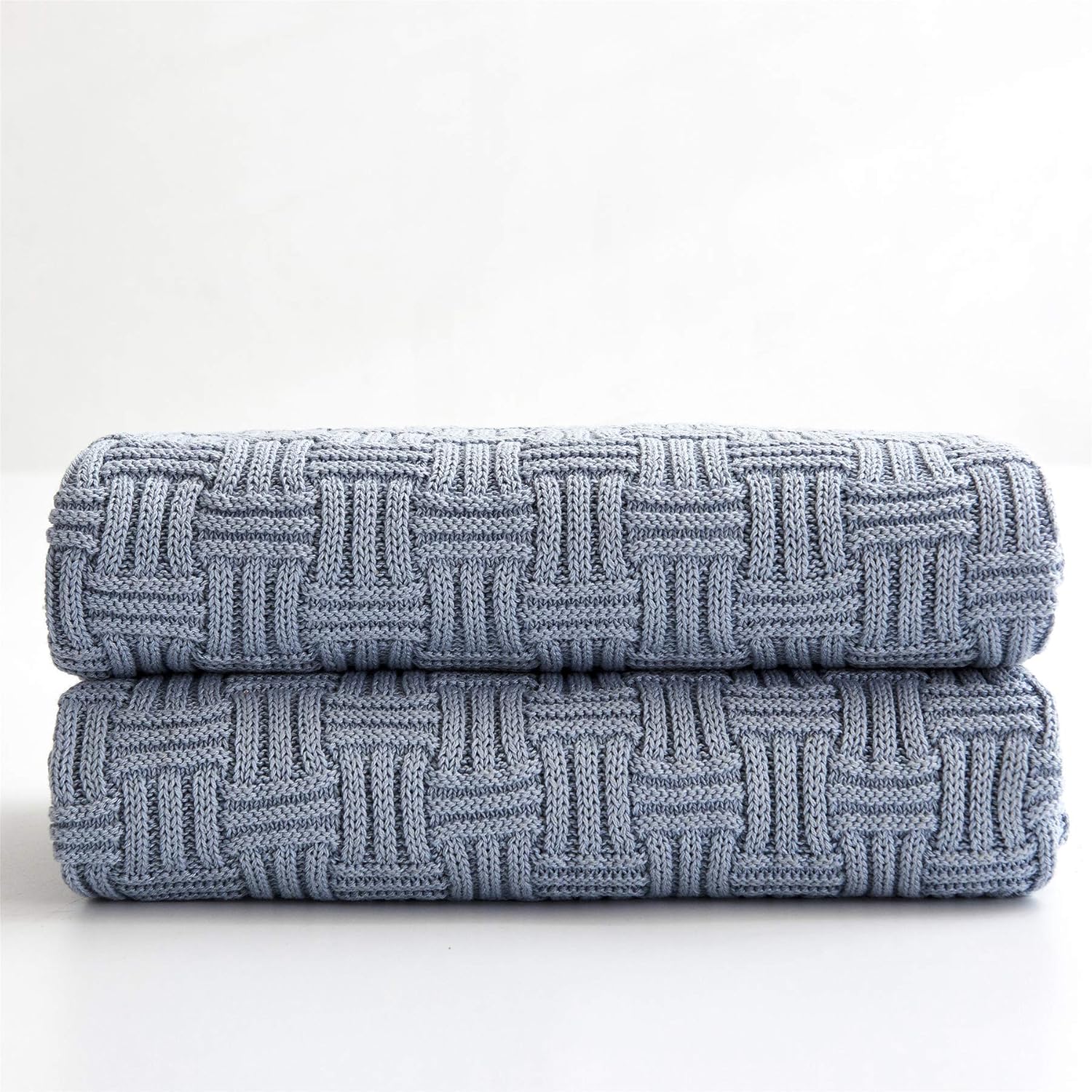 Knit Boho Beige Throw Pillow — 50" - View 7