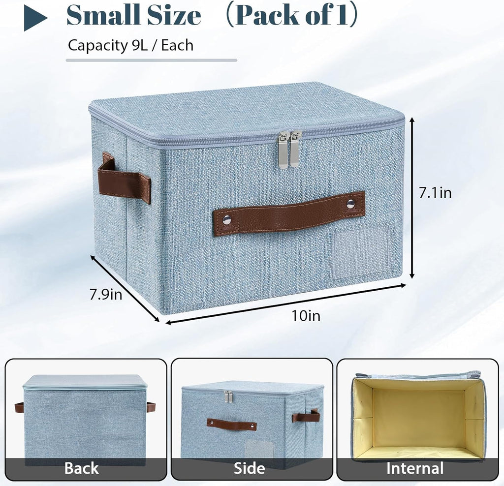 Linen Beige Storage Bin — Set of 1 - View 6