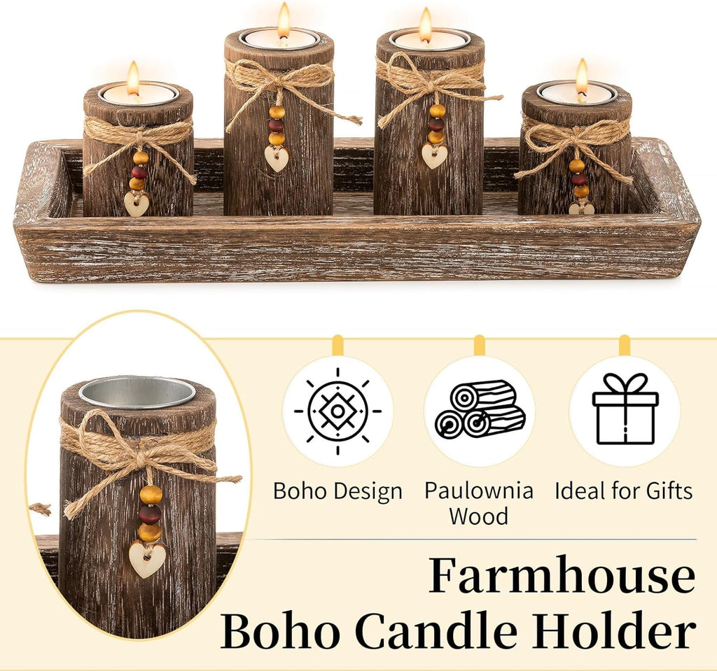 Boho Wood Candle - View 6