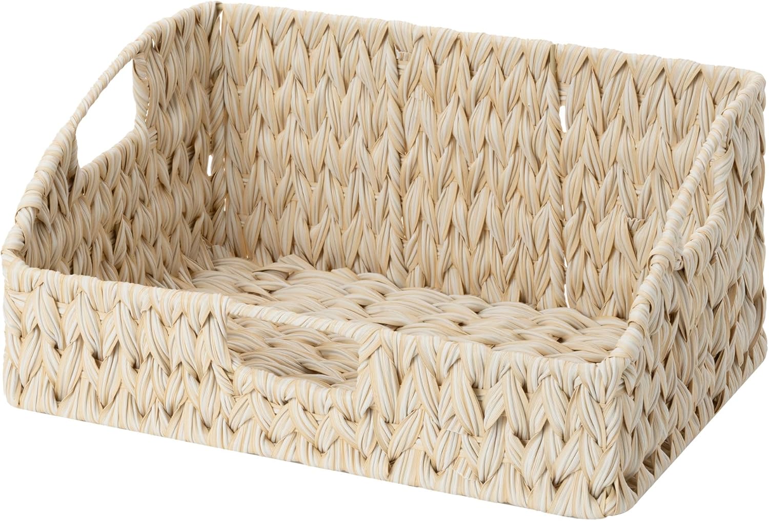 Boho Beige Storage Bin — 2x10 — 10¾"D x 15"W x 7¼"H
