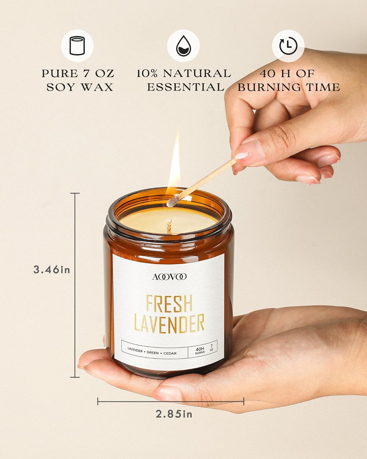 Soy Wax Wax Scented Candle - View 2