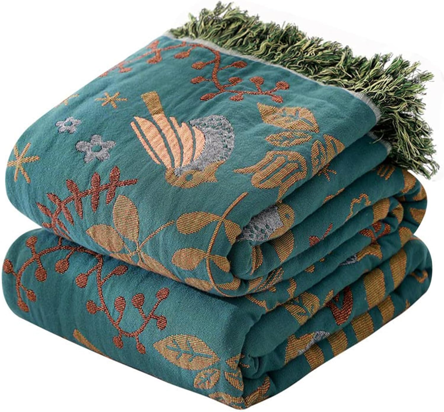 Boho Fabric Throw Pillow — 90" — D - Bird
