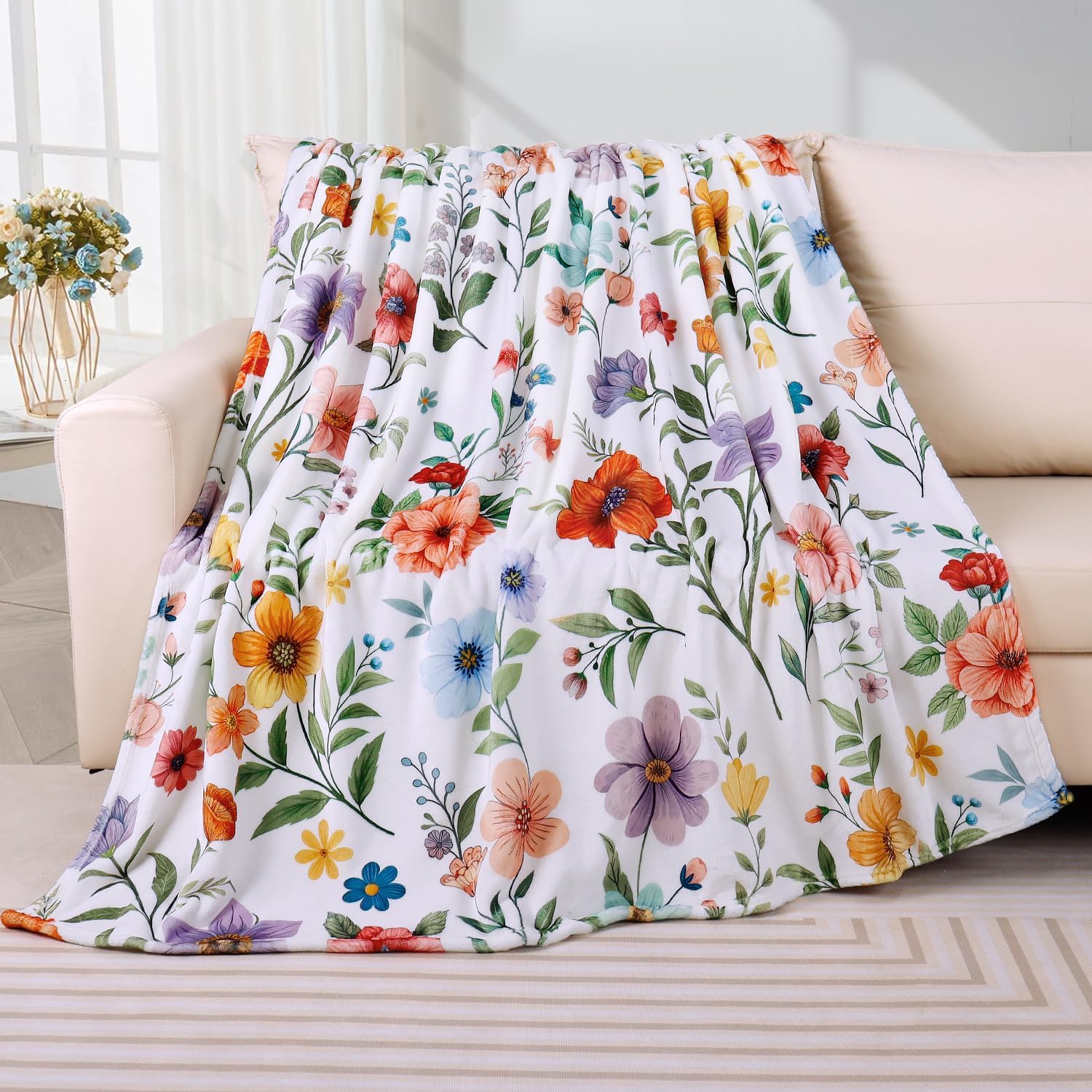 Purple Throw Pillow — 50" - View 2