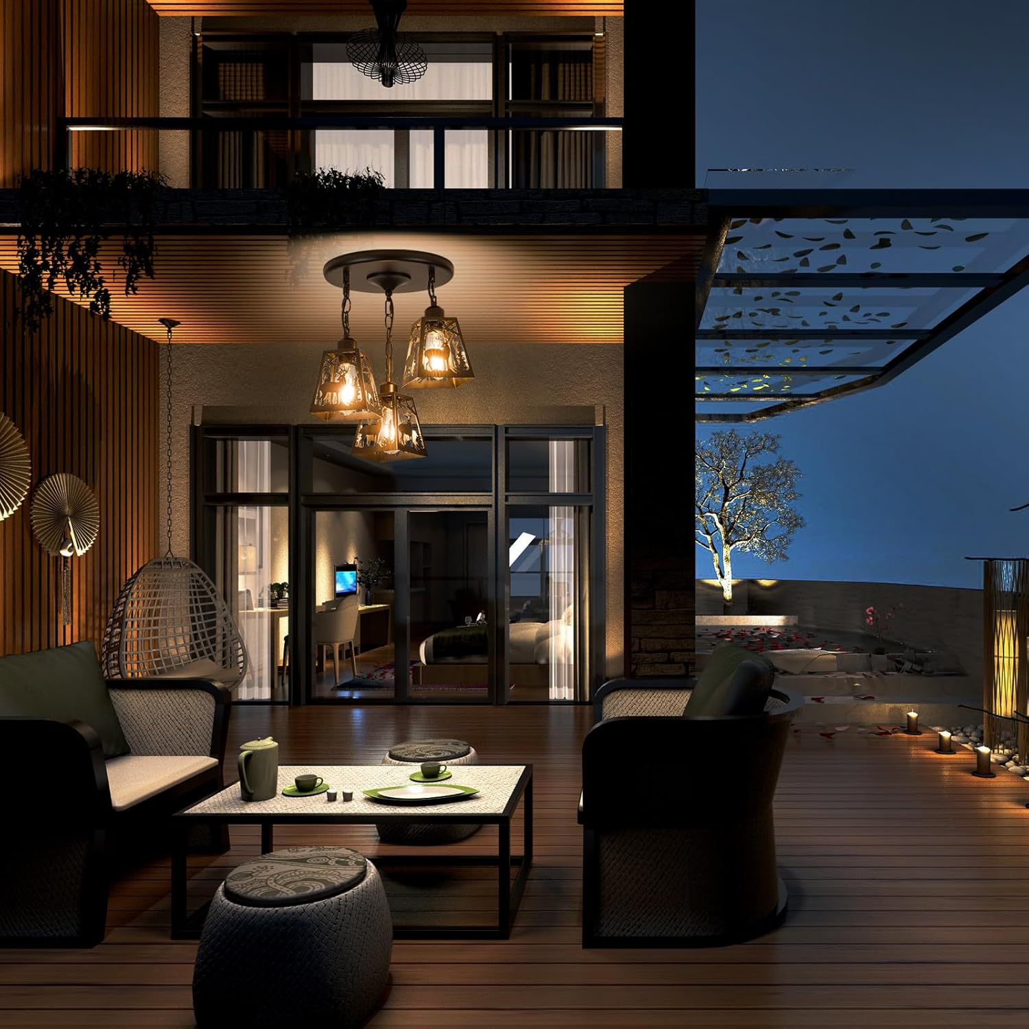 Farmhouse Metal Pendant Light - View 8