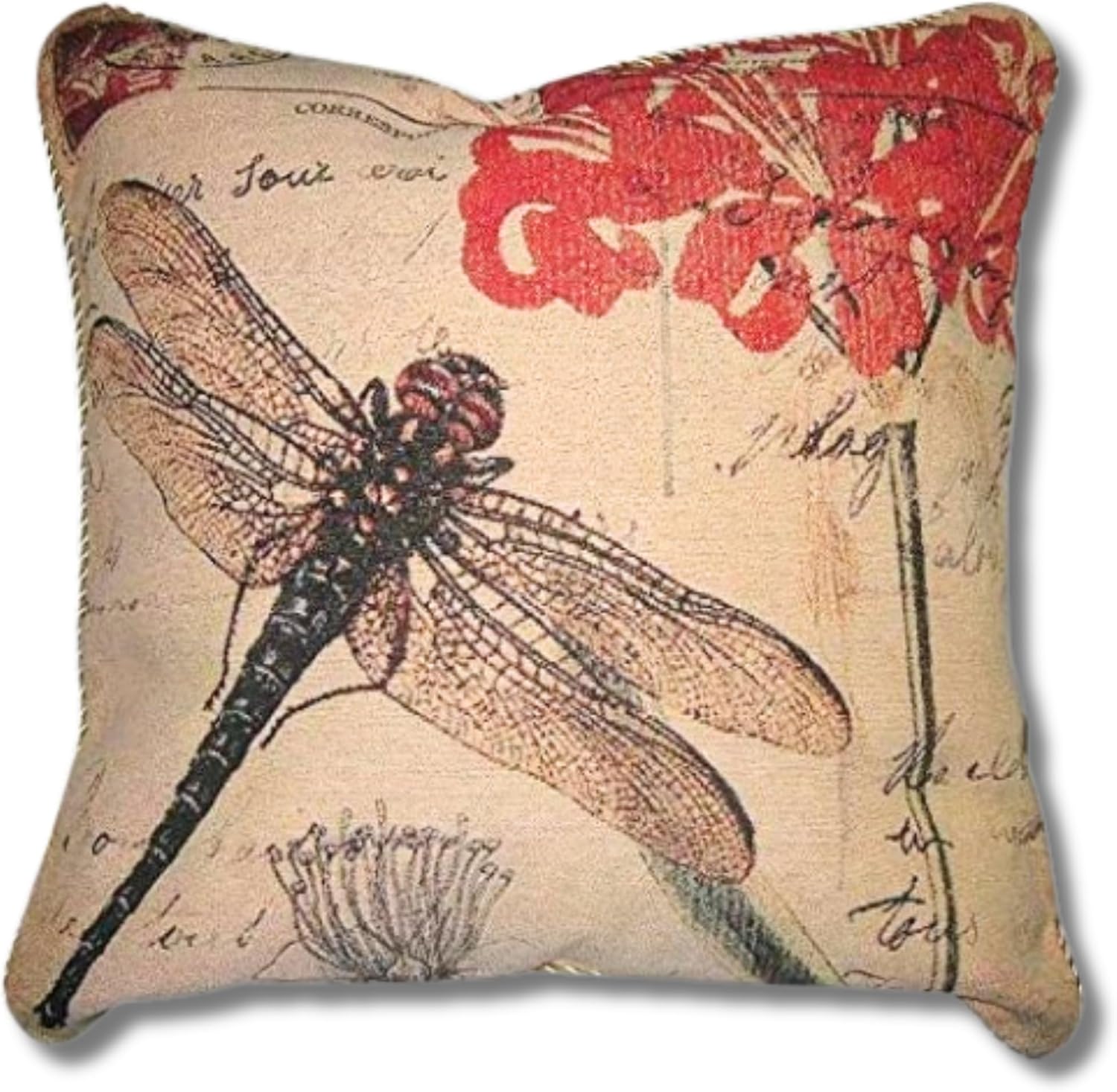 Boho Beige Throw Pillow Cover — 16" — 18" x 18" (Pack of 1)