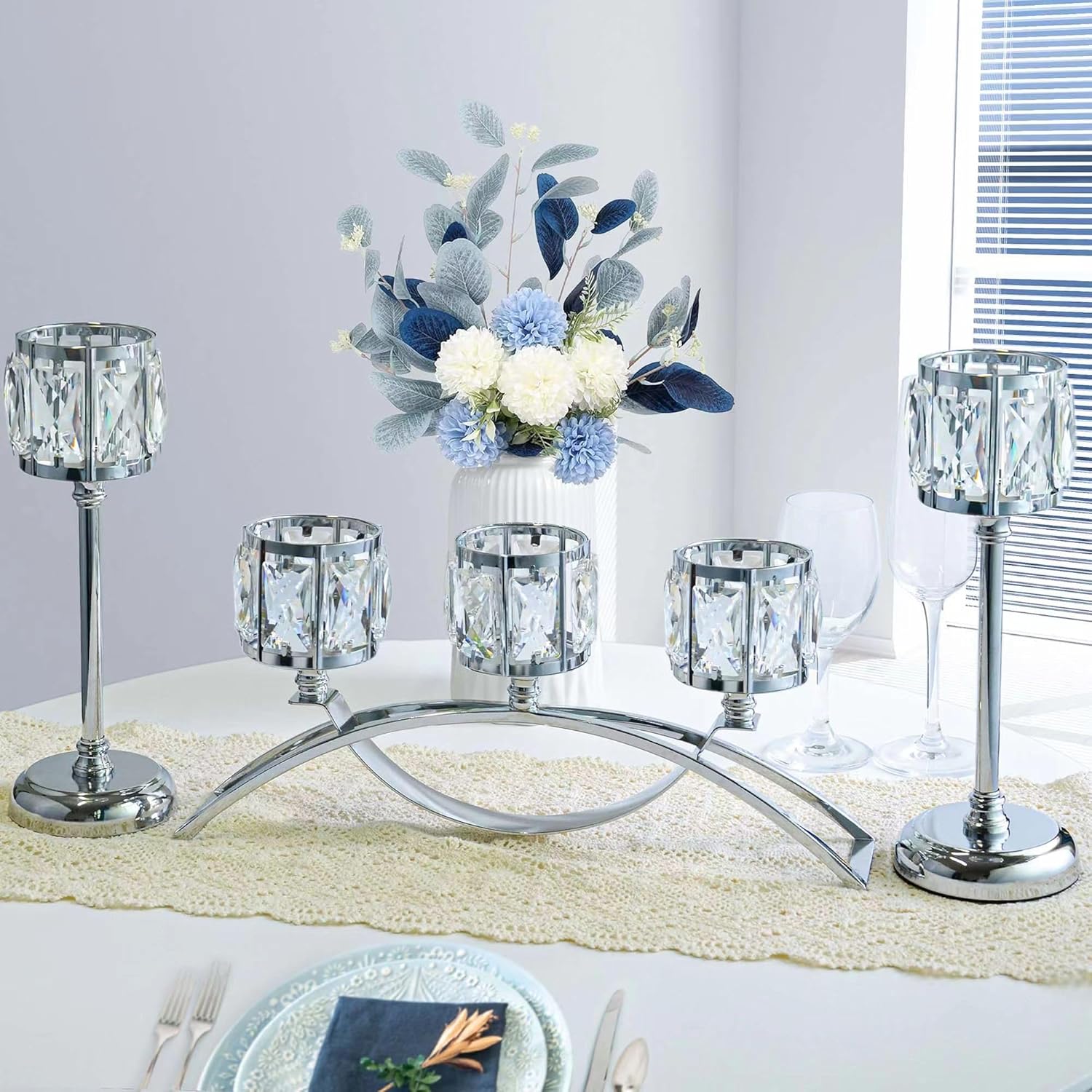 Luxe Black Candle — 3-arm arched (3 pcs)