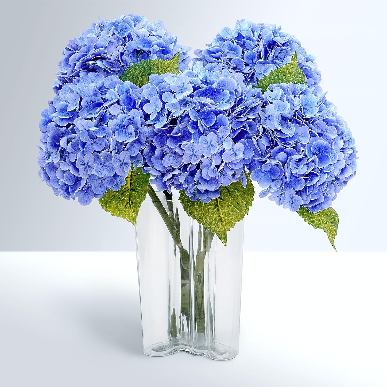 Beige Artificial Flowers — 21" — Dark Blue