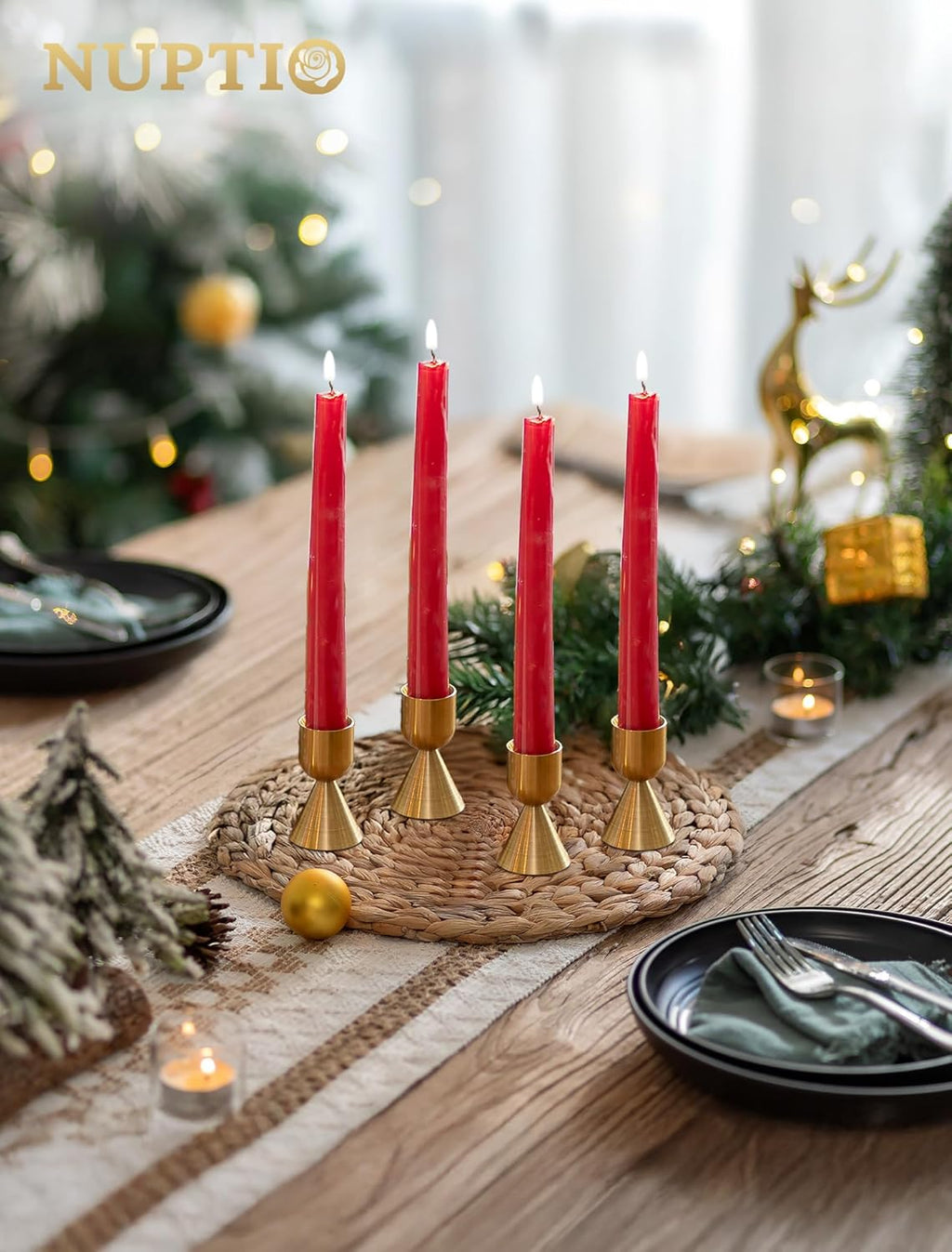 Luxe Metal Candle — Set of 4 - View 8