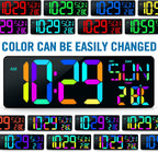 Color Changing Blue Wall Clock - View 4