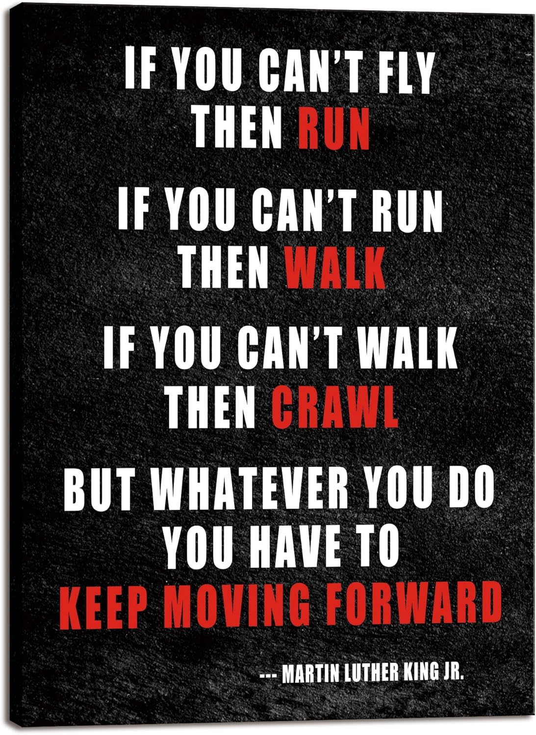 Fabric Wall Art — 16" — Keep Moving